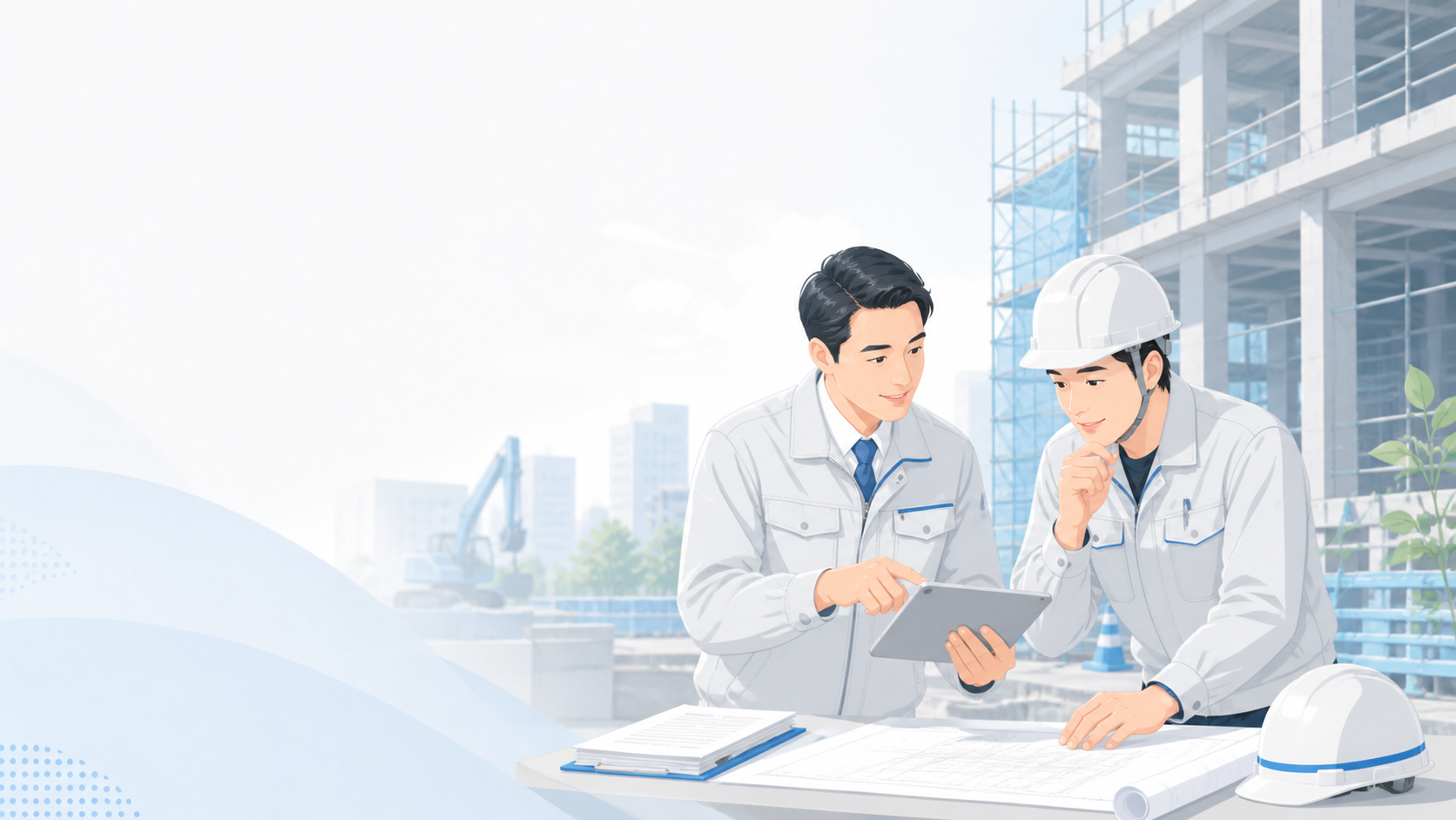 建設業の業務イラスト