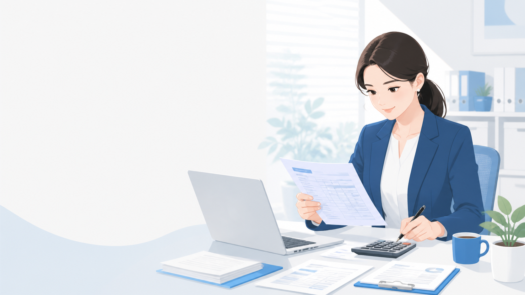経理・財務業務のイラスト