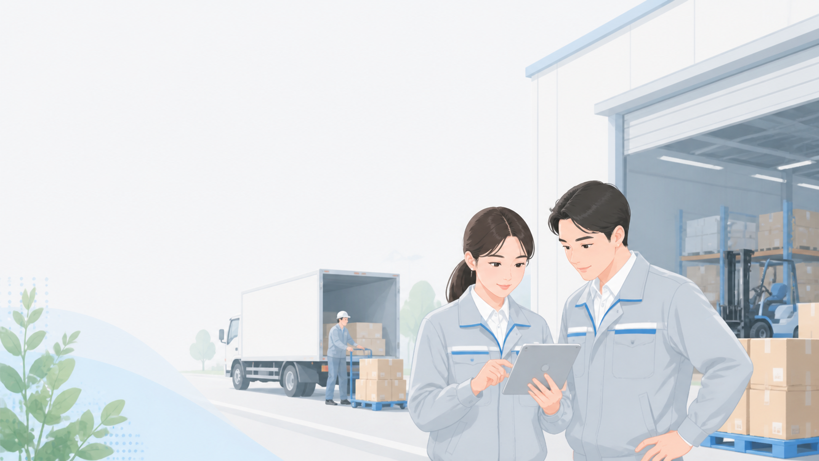 運送・物流業の業務イラスト